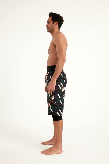 Marina Black Modest Herren-Badeshorts - Image 6