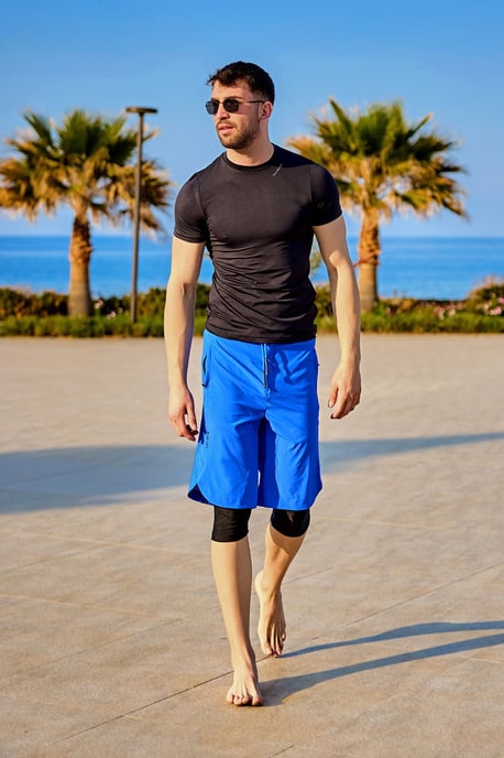 Marina Sax Blue Modest Herren-Badeshorts - Image 2