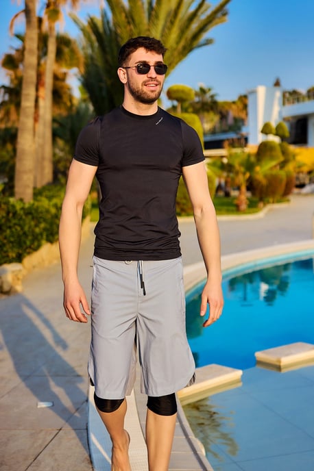 Marina Grey Modest Badeshorts für Herren - Image 2