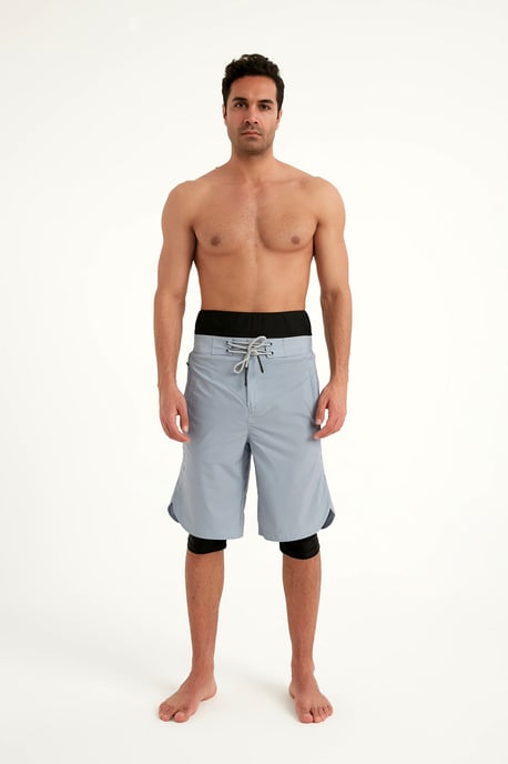 Marina Grey Modest Badeshorts für Herren - Image 3
