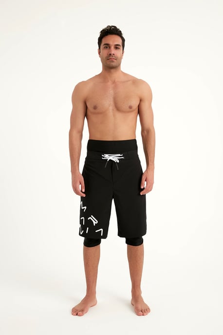 Marina Black Modest Herren-Badeshorts - Image 3