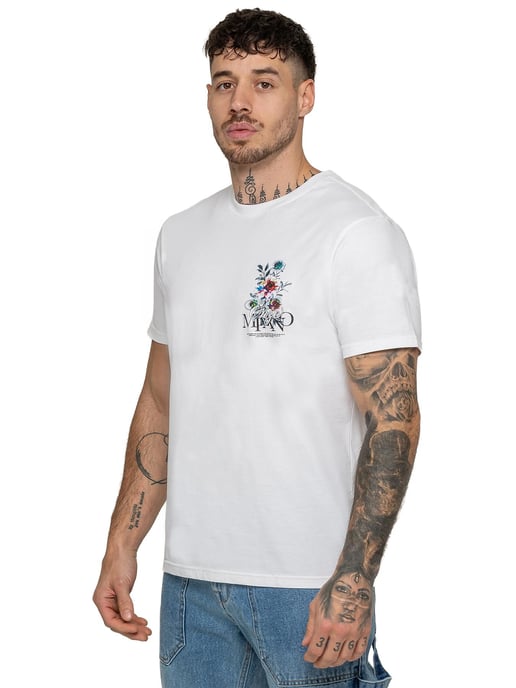 Enzo Milano | Herren T-Shirt mit floralem Grafikdruck - Image 4