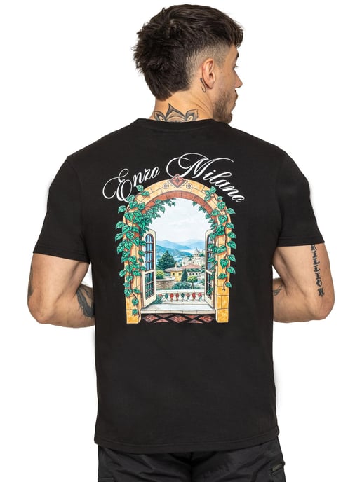 Enzo Milano | Herren Casa Grafikdruck T-Shirt - Image 2