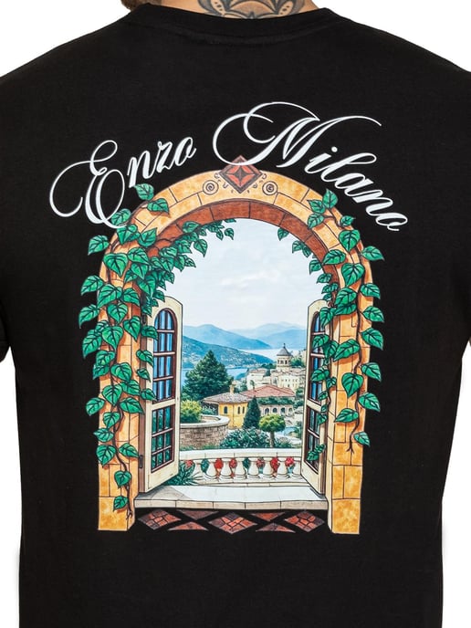 Enzo Milano | Herren Casa Grafikdruck T-Shirt - Image 5