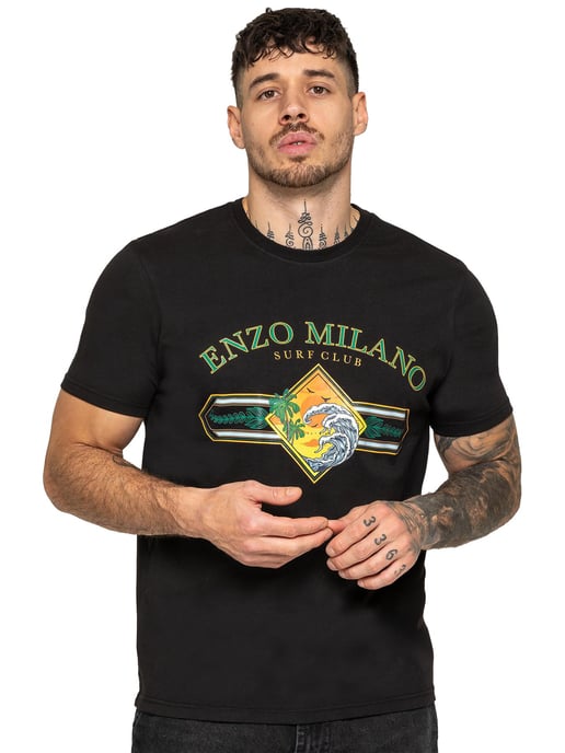 Enzo Milano | Herren Surf Club Print T-Shirt - Image 1