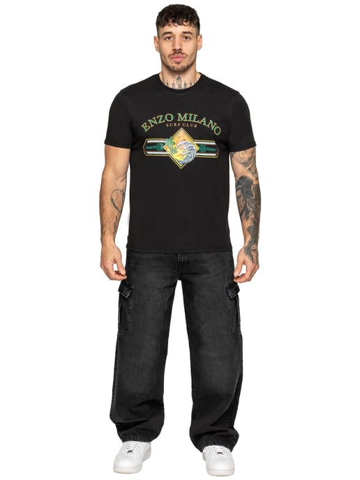 Enzo Milano | Herren Surf Club Print T-Shirt - Image 4