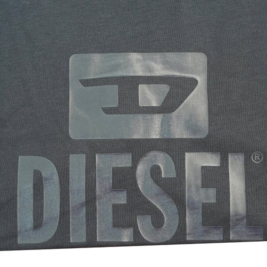 Diesel Monotones Logo Marineblaues T-Shirt - Image 3