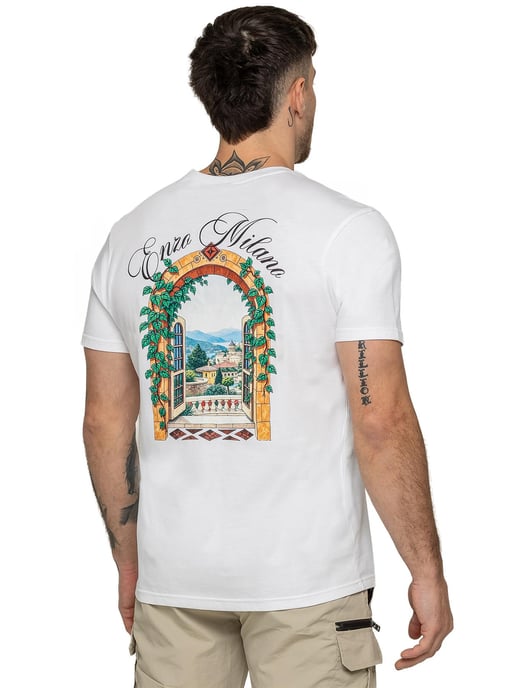Enzo Milano | Herren Casa Grafikdruck T-Shirt - Image 2