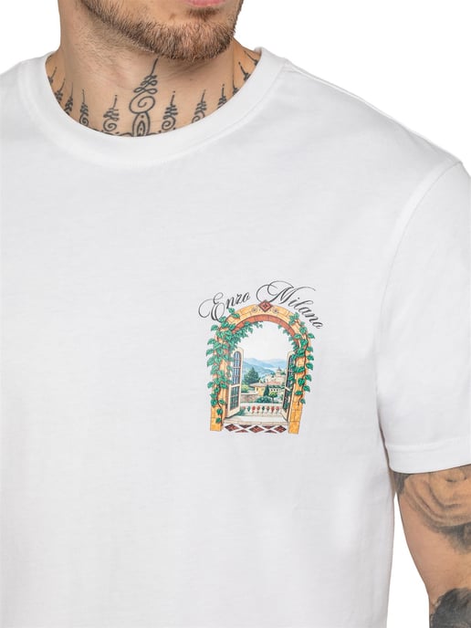 Enzo Milano | Herren Casa Grafikdruck T-Shirt - Image 3