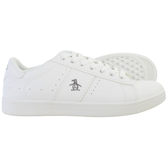 Penguin Steadman Herren weiße Sneakers - Image 4