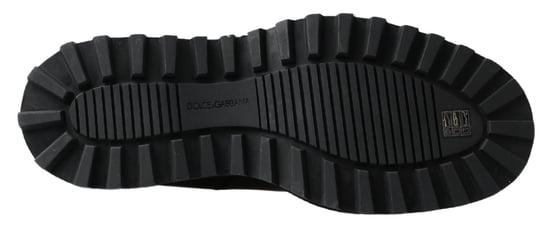 Dolce & Gabbana Schwarze Leder Slip-On Stretch Stiefel - Image 3