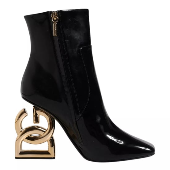 Dolce & Gabbana Schwarze Jackie Leder Stiefel in Halbhoher Form - Image 1