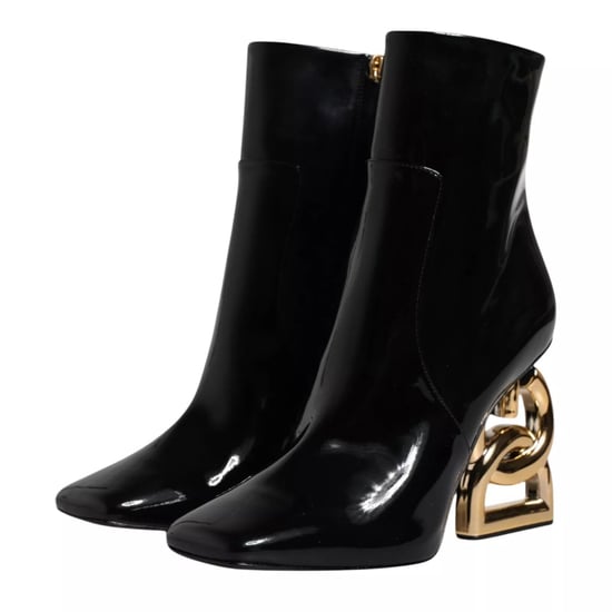 Dolce & Gabbana Schwarze Jackie Leder Stiefel in Halbhoher Form - Image 6
