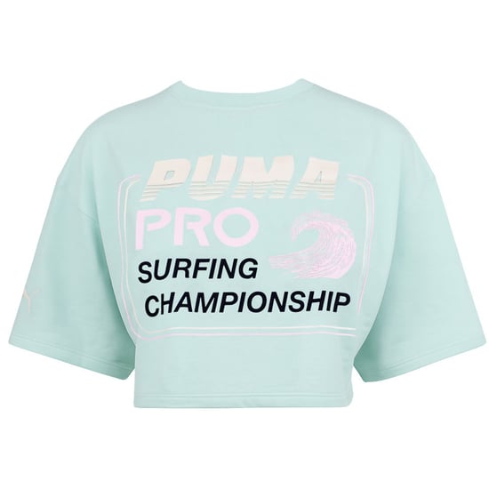 Puma x Rihanna Fenty Crew Damen Mint Kürzes T-Shirt - Image 2