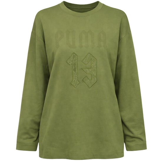 Puma x Rihanna Fenty Grafik Damen Oliv Top - Image 1