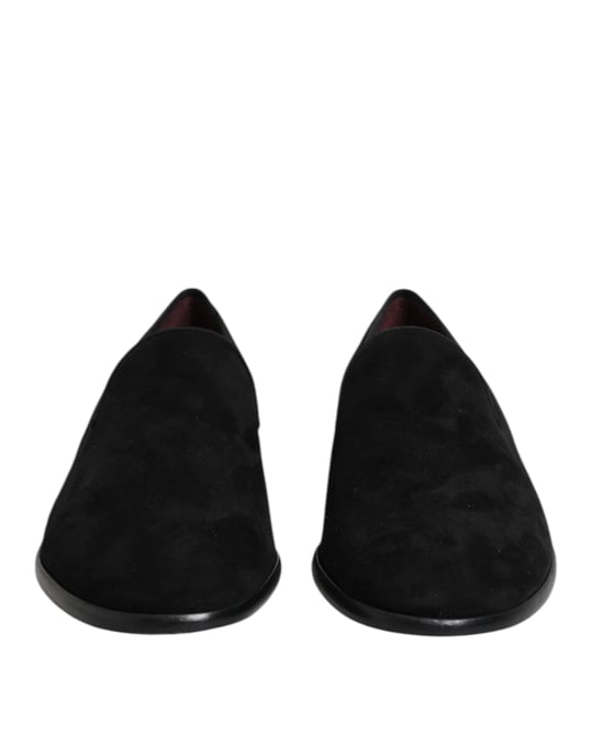 Dolce & Gabbana Schwarze Wildleder Slipper formelle Schuhe - Image 2