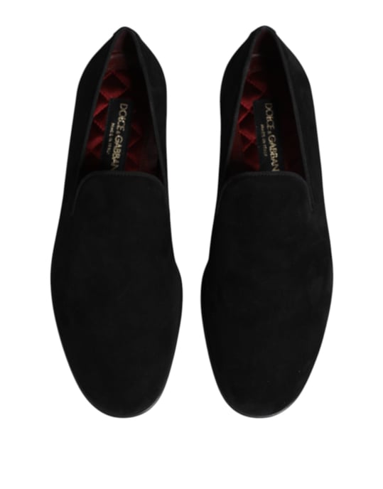 Dolce & Gabbana Schwarze Wildleder Slipper formelle Schuhe - Image 3