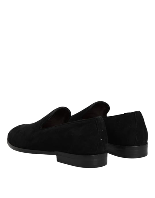 Dolce & Gabbana Schwarze Wildleder Slipper formelle Schuhe - Image 5
