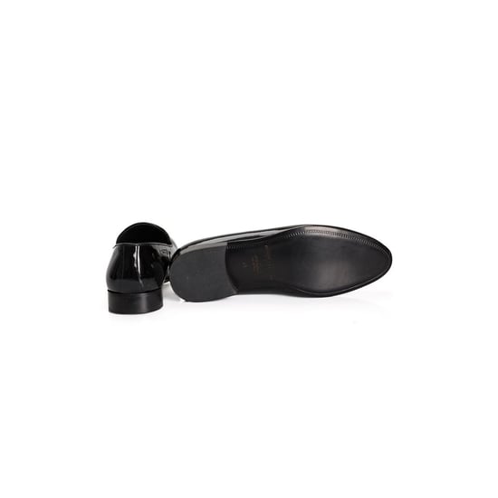 Roberto Pepe Luxus Schwarze Kalbsleder Herren Slipper - Image 4