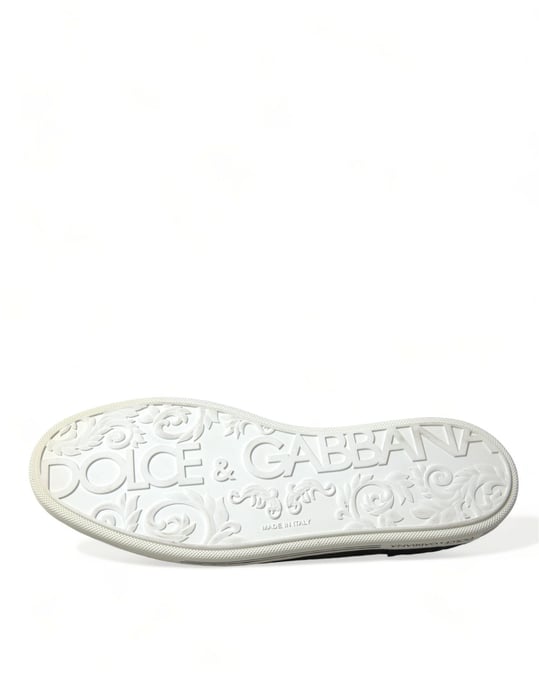 Dolce & Gabbana Blaue Wildleder Kaiman Herren Slipper Schuhe - Image 6