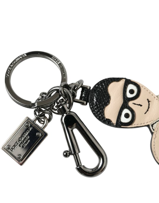 Dolce & Gabbana Leder Dominico Stefano #DGFAMILY Logo Abzeichen Schlüsselanhänger - Image 2