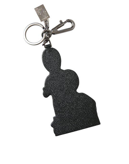 Dolce & Gabbana Leder Dominico Stefano #DGFAMILY Logo Abzeichen Schlüsselanhänger - Image 3