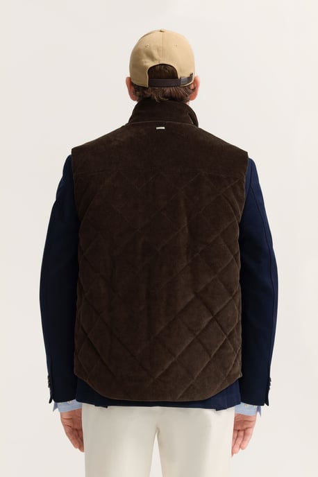 Bugatti Herren Cordweste mit Stehkragen und Druckknöpfen - Image 2