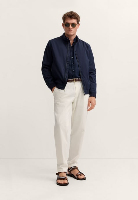 Bugatti Herren Blouson mit Strick-Einsätzen und Stretch - Image 4