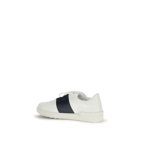 Valentino Garavani schwarze Kalbsleder Bos Taurus Low-Top Sneakers - Image 3