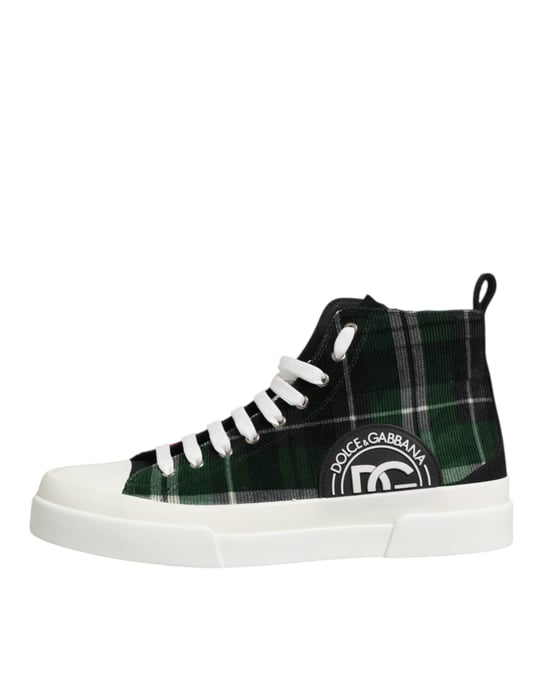 Dolce & Gabbana Mehrfarbige DG Logo Herren Hochformat Sneakers Schuhe - Image 2