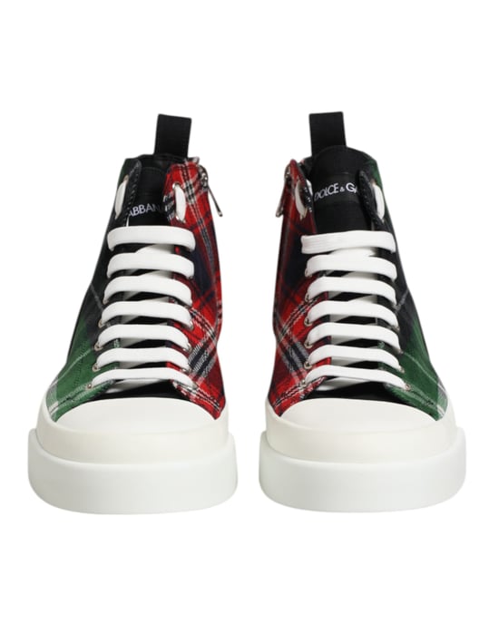 Dolce & Gabbana Mehrfarbige DG Logo Herren Hochformat Sneakers Schuhe - Image 3