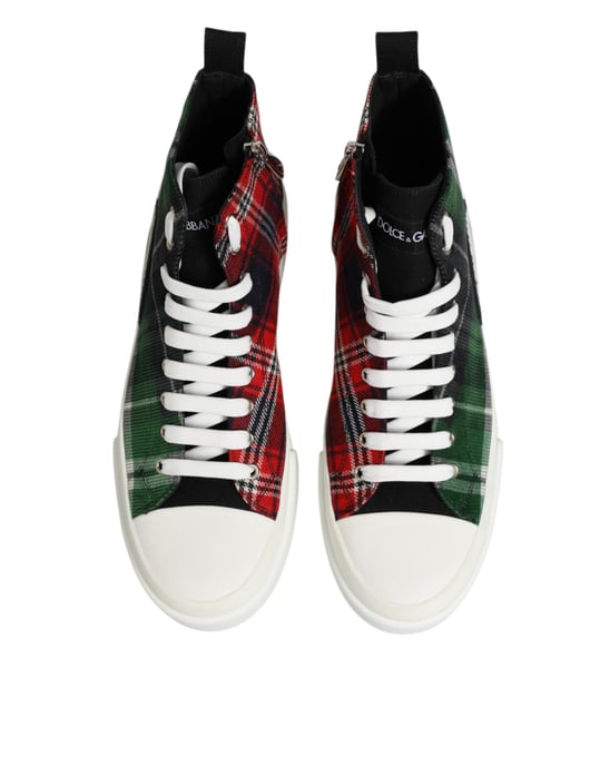 Dolce & Gabbana Mehrfarbige DG Logo Herren Hochformat Sneakers Schuhe - Image 4