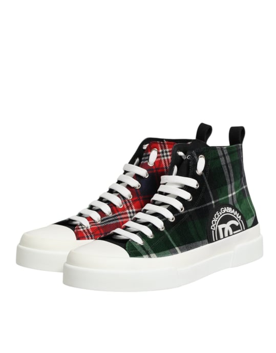 Dolce & Gabbana Mehrfarbige DG Logo Herren Hochformat Sneakers Schuhe - Image 5