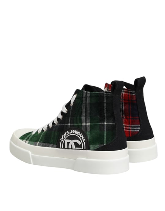 Dolce & Gabbana Mehrfarbige DG Logo Herren Hochformat Sneakers Schuhe - Image 6
