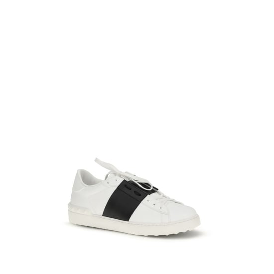 Valentino Garavani Weiße Kalbsleder Bos Taurus Low-Top Sneaker - Image 2