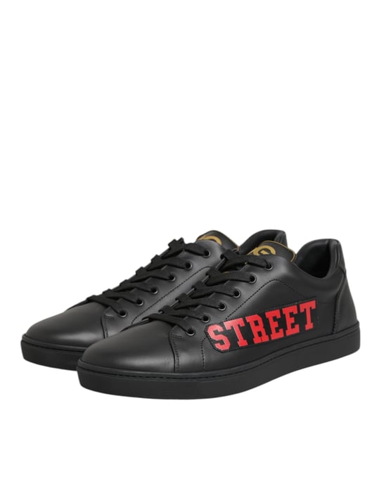 Dolce & Gabbana Black Street Life Low Top Herren Sneaker Schuhe - Image 2