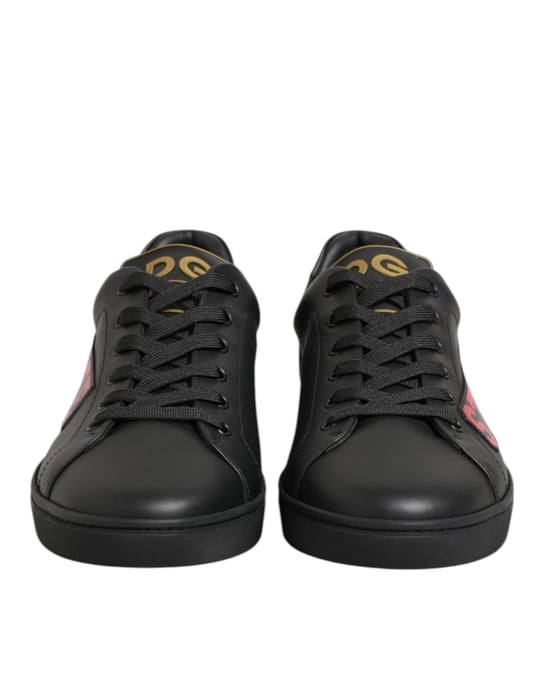 Dolce & Gabbana Black Street Life Low Top Herren Sneaker Schuhe - Image 3