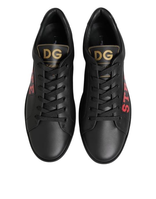 Dolce & Gabbana Black Street Life Low Top Herren Sneaker Schuhe - Image 4
