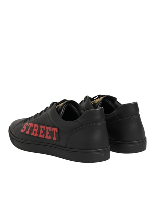 Dolce & Gabbana Black Street Life Low Top Herren Sneaker Schuhe - Image 5