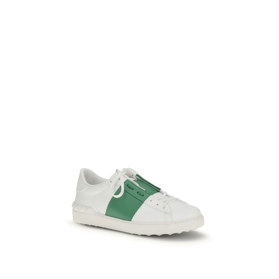 Valentino Garavani Weiße Kalbsleder Bos Taurus Low-Top Sneaker - Image 2