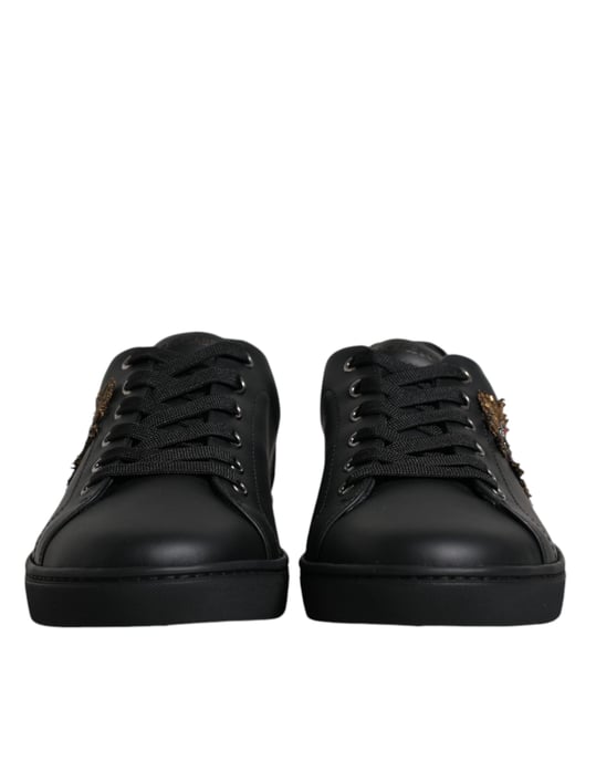 Dolce & Gabbana Schwarze London Heiliges Herz Herren Sneaker Schuhe - Image 2
