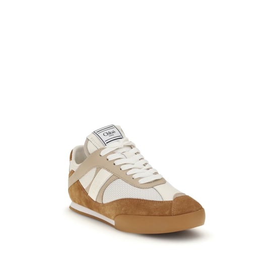 Chloé Braune Kalbsleder Bos Taurus Sport Sneakers - Image 2
