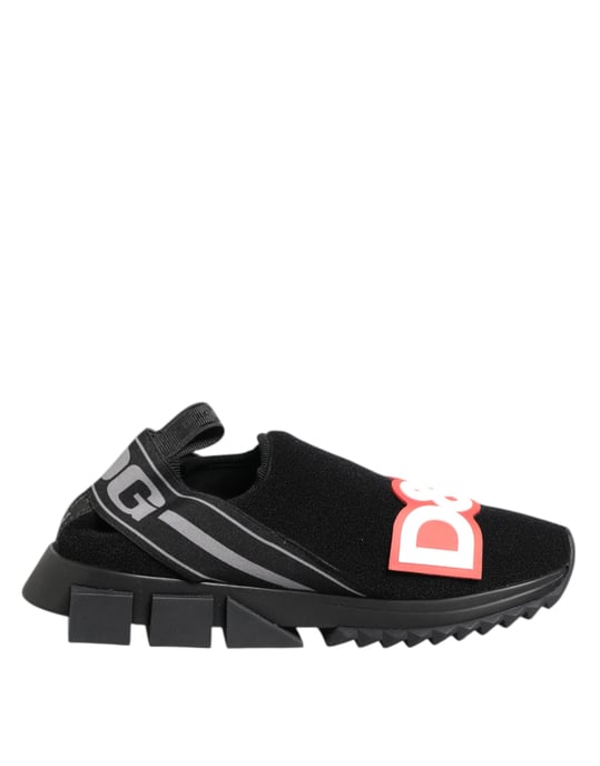 Dolce & Gabbana Schwarze Graue Slip-On Sorrento Sneakerschuhe - Image 2