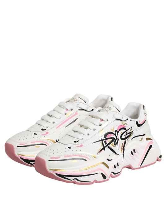 Dolce & Gabbana Mehrfarbige Handgemalte DAYMASTER Sneaker Schuhe - Image 6