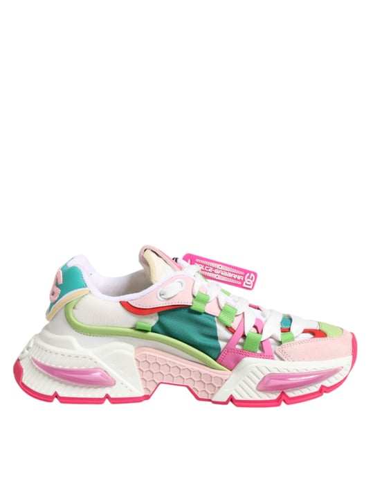Dolce & Gabbana Mehrfarbige Leder Airmaster Niedrigschnitt Sneaker Schuhe - Image 2