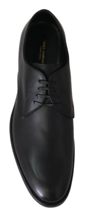 Dolce & Gabbana Schwarze Leder SARTORIA Handgefertigte Schuhe - Image 2