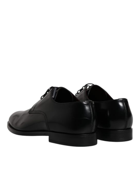 Dolce & Gabbana Schwarze Kalbsleder Derby Schnürschuhe für formelle Anlässe - Image 5