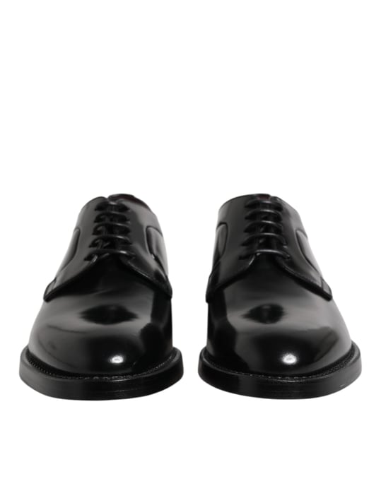 Dolce & Gabbana Schwarze Kalbsleder Schnürschuhe Derby - Image 2