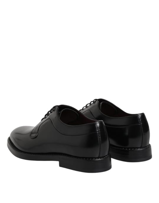 Dolce & Gabbana Schwarze Kalbsleder Schnürschuhe Derby - Image 5