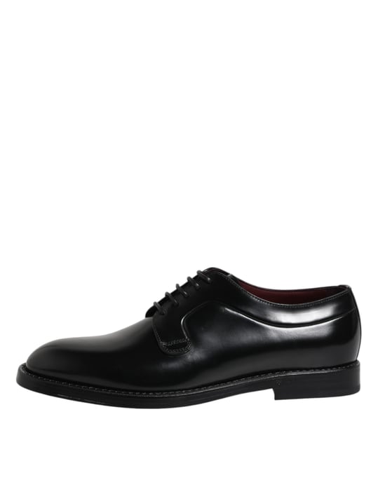 Dolce & Gabbana Schwarze Kalbsleder Schnürschuhe Derby - Image 6